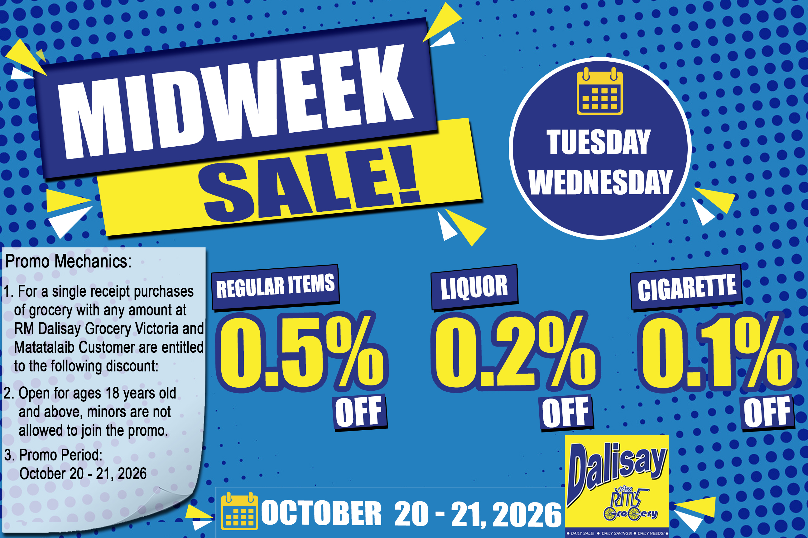 MIDWEEK SALE